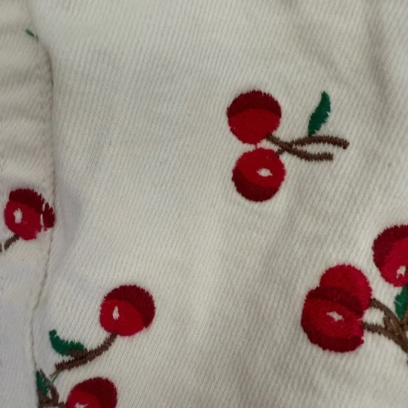 Mango Cherry Patterned White Camisole - Picture 5 of 8